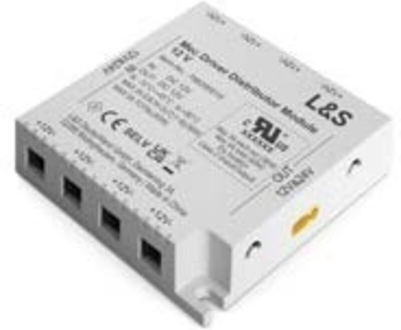 L&S Mec-Driver Verteilermodul 8-fach 12 V weiß