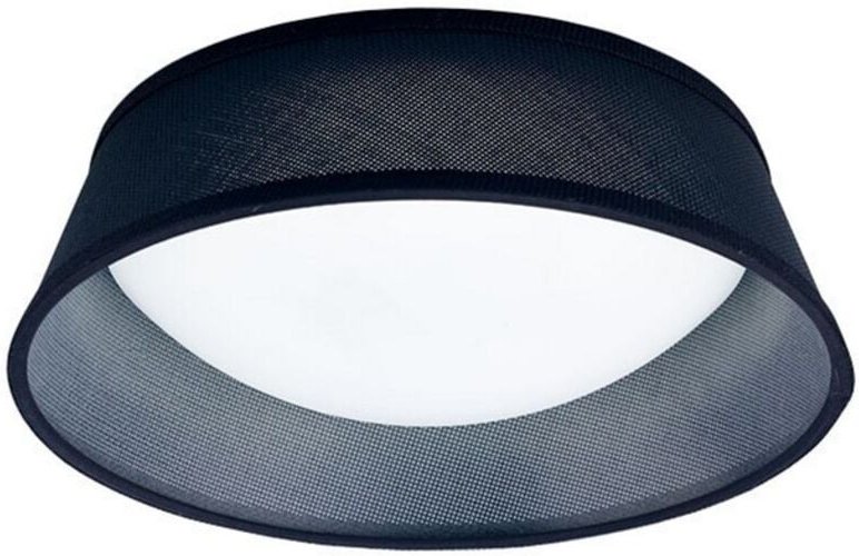 Inspired Mantra - Nordica Plafones - Unterputz-LED LED Zylindrisch 32 cm Schwarz 3000K, 120lm, Weißes Acryl mit Schwarze...