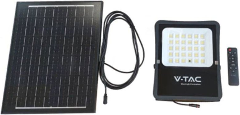 LED-Flutlicht mit Fernbedienung und Solarpanel, 12 w, Naturweiß - V-tac