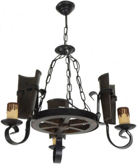 Rustic Ceiling Rustic Ceiling Lamp 3 Lights. 3xE27 60w. Abmessungen (50x45cm).