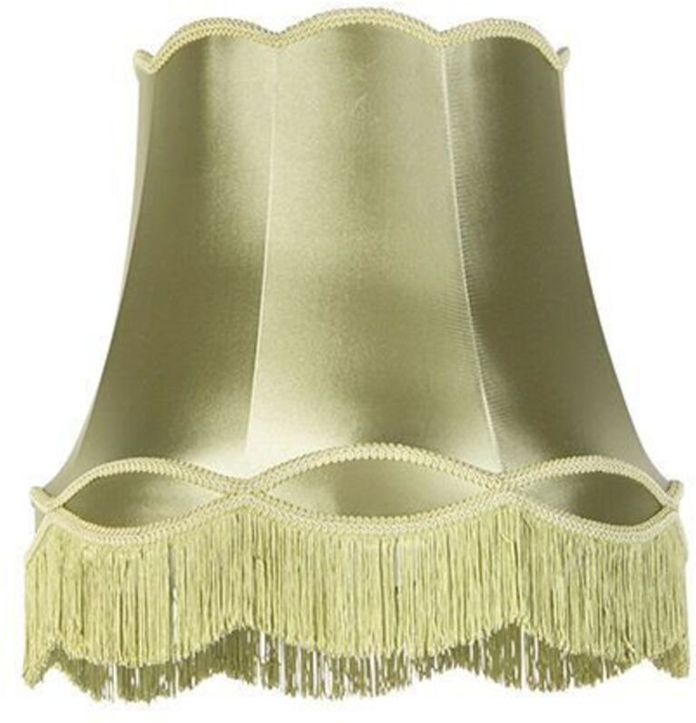 Seidenlampenschirm grün 45/30/44 - Granny