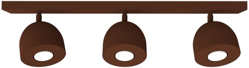 Campanella plafoniera X3 monocolore opaco