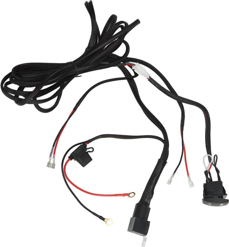 LED-Lichtleiste mit W-Kabelbaum-Kit und 5-poligem Schalter für 2V ATV Pickup Design.