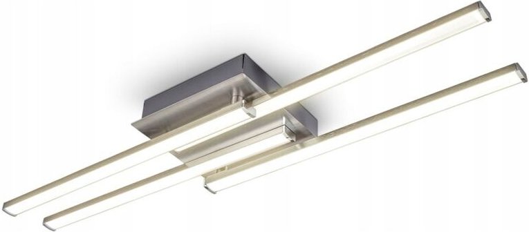 BKL-Lampe 60x60x6,5 cm, Farbtöne Grau und Silber