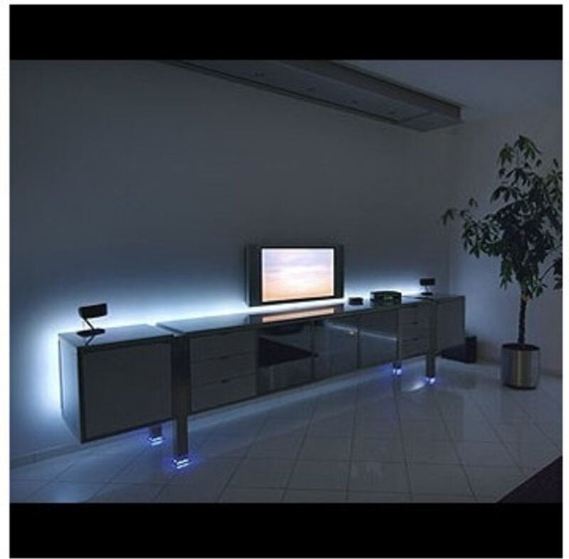 Thumbnail - Trade Shop Traesio - Trade Shop - 5050 flexibler led-streifen 4,5M mit + netzteil kalt warm weiss licht -