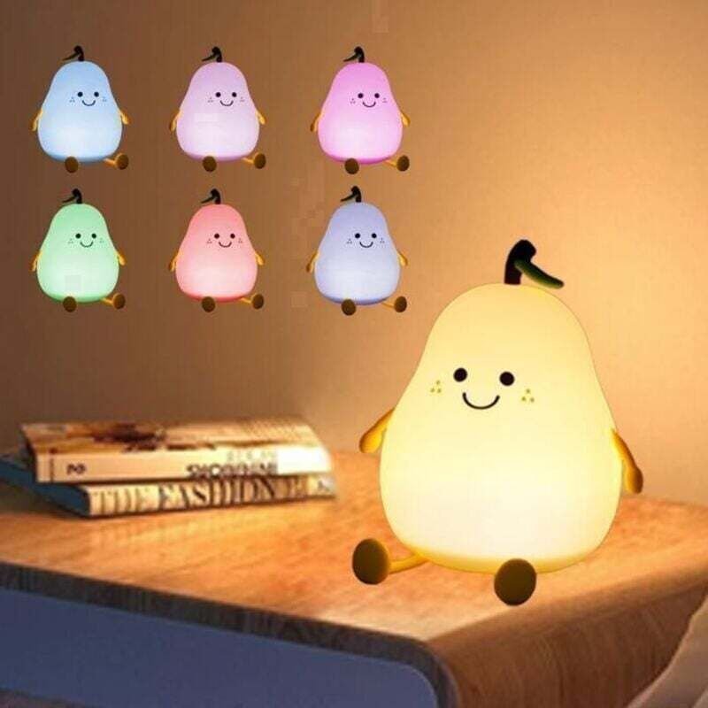 Wiederaufladbares Baby-Nachtlicht – Berührungsempfindliche Silikon-Nachttischlampe für Kinder und werdende Mütter – 7 LE...