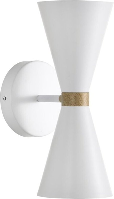 Greta Weiße Wandleuchte 2xE27