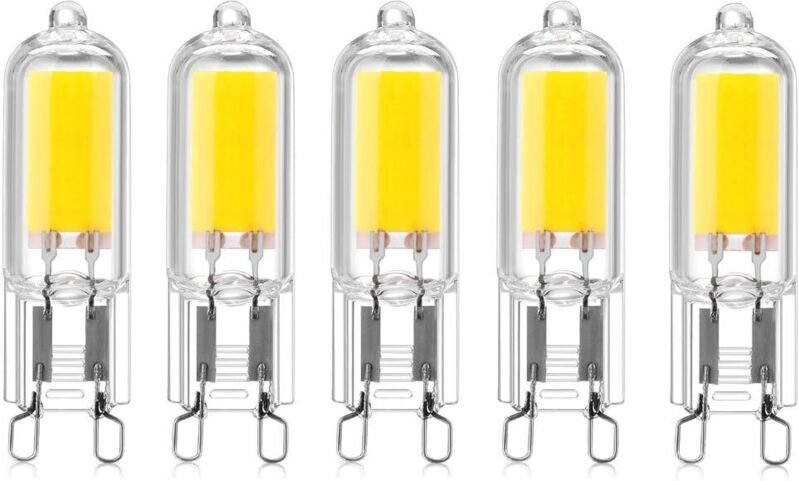 Stück 2W G9 Sockel COB LED-Kapseln 220V 200 Lumen Entspricht 10W-20W Halogenlampe für Kronleuchter, Schreibtischlampe, W...