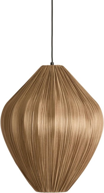 Light & Living - hängeleuchte - Verita - braun - textil - Ø 47cm