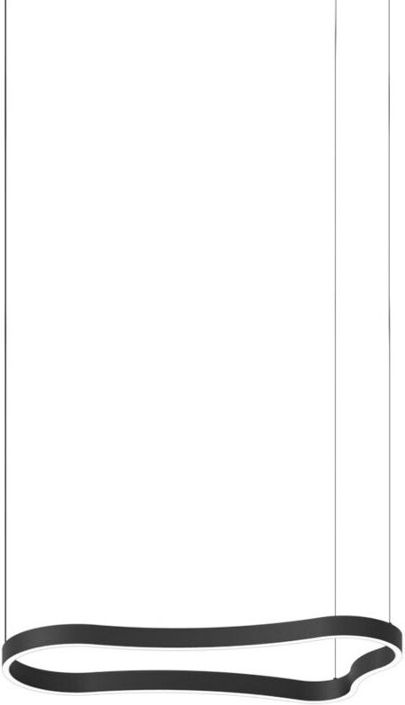 Waves 94cm integrierte LED-Pendelleuchte, Deckenleuchte, Schwarz, 3000K - Ideal Lux