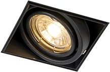 Einbaustrahler schwarz drehbar und neigbar rahmenlos - Oneon 1