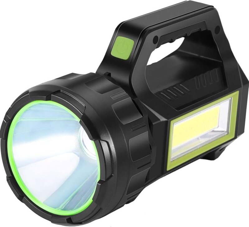 Thumbnail - Jalleria - Handfackeln led Superhelle Taschenlampe Solar- und USB-aufladbarer LED-Suchscheinwerfer 7 Beleuchtungsmodi Ha...