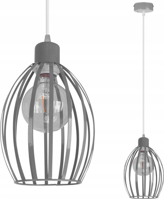 Loft Deckenhängelampe Metall E27 Led