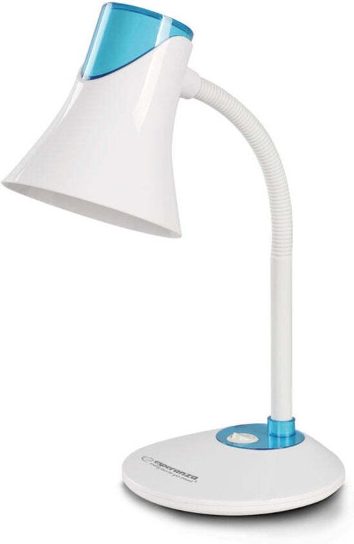 Esperanza schreibtischlampe e27 polarisblau