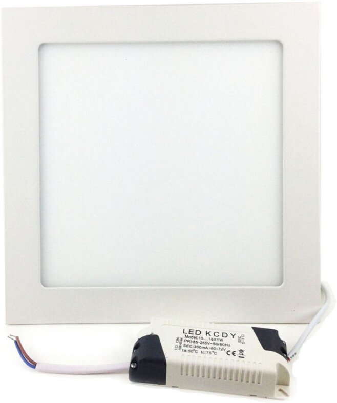 Trade Shop Traesio - Trade Shop - rundes oder quadratisches led-spotlight-panel von 6 bis 25 w, einbau, kalt-warm-licht ...
