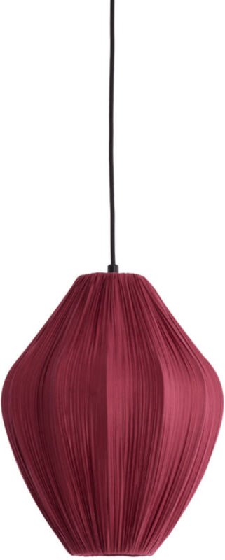 Light & Living - hängeleuchte - Verita - rot - textil - Ø 31cm -