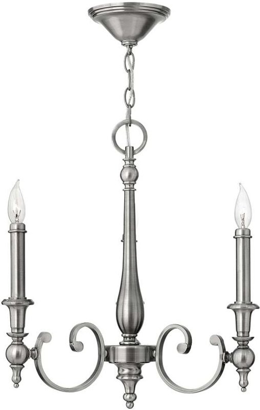 Elstead - Kronleuchter Hängelampe Deckenleuchte Stahl Nickel d 50,8 cm Esszimmerlampe
