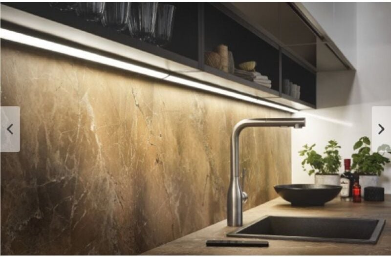 Quellmalz - hera modena Unterbauleuchte 900 mm schwarz led Neutralweiß Kunststoff