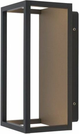 LED Außenleuchte Wand IP54 H: 25 cm Grau 3000 K Wandlampe außen Haus Garten