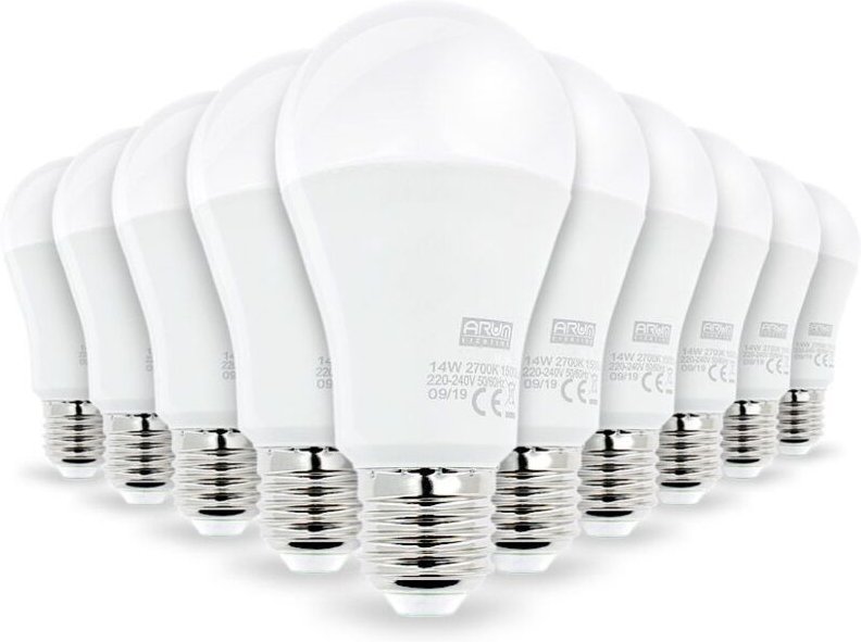 Set mit 10 E27 LED-Lampen Hohe Leuchtkraft 14W Eq 100W Farbtemperatur: 4000K neutralweiß