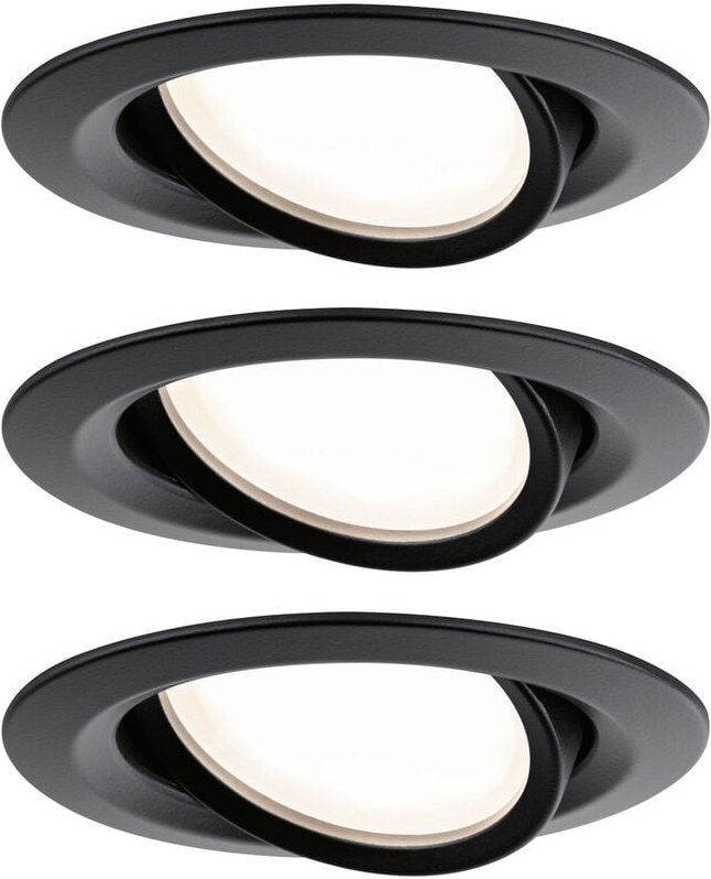 Paulmann 93080 Set Nova Plus LED-Einbauleuchte LED 18 W Schwarz
