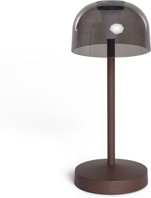 Ledkia - led Tischlampe Tragbar mir wiederaufladbarem USB-Akku Lendora Braun