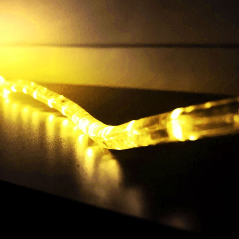 Thumbnail - Led Lichterschlauch gelb Außenbereich Garten Lichtschlauch gelb Terrassenbeleuchtung, 1,5m Zuleitung, 144x led 0,06W, l ...