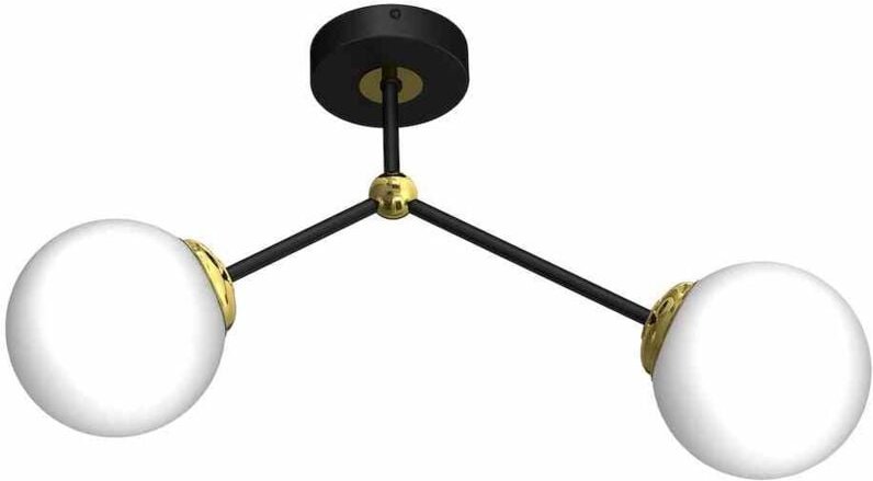 JOY SCHWARZ / GOLD 2xE14 Deckenleuchte