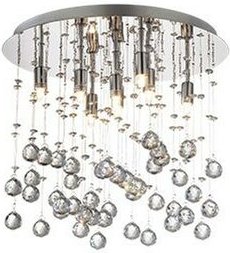 Ideal Lux - Moonlight - 8 Light Medium Deckenanhänger Chrom, G9