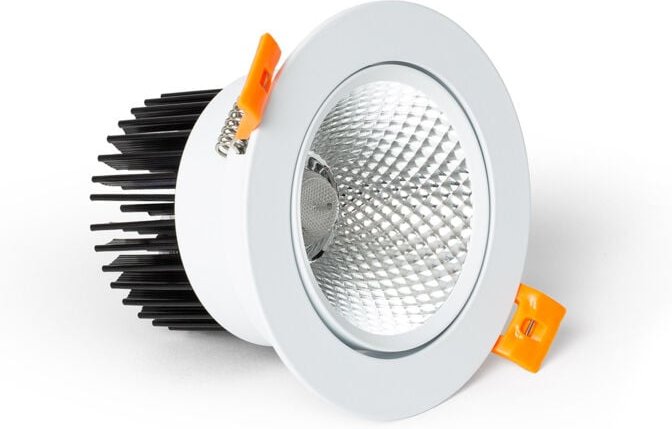 Thumbnail - LED Downlight Einbaustrahler 12W Rund COB CRI90 Ausschnitt Ø 90 mm No Flicker 2700K Warmweiß