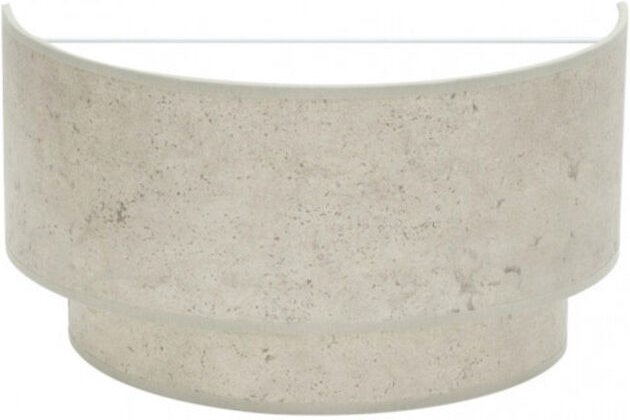 Thumbnail - Wandleuchte Farbe Zement Grau Doppelmodell Smile 1xE27 fabrilamp