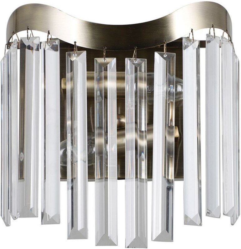 Sabrig - Stilisierte Wandleuchte Antik Bronze 2 Licht, E14 - Italux