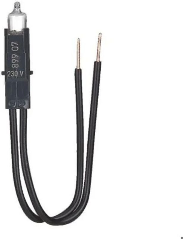 Legrand - 089906 – 230-V-Kabellampen – orangefarbenes Neon mit hoher Lumineszenz – Verbrauch 0,4 w