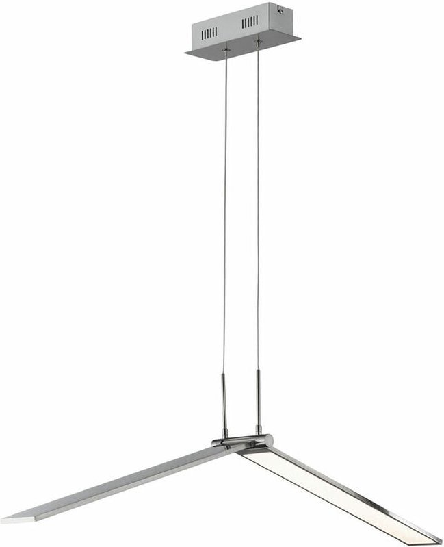 Wofi - Pendellampe Esstischleuchte led Hängeleuchte dimmbar, Spots klappbar, 26,5W 1700lm warmweiß, LxH 100x150 6319.01....