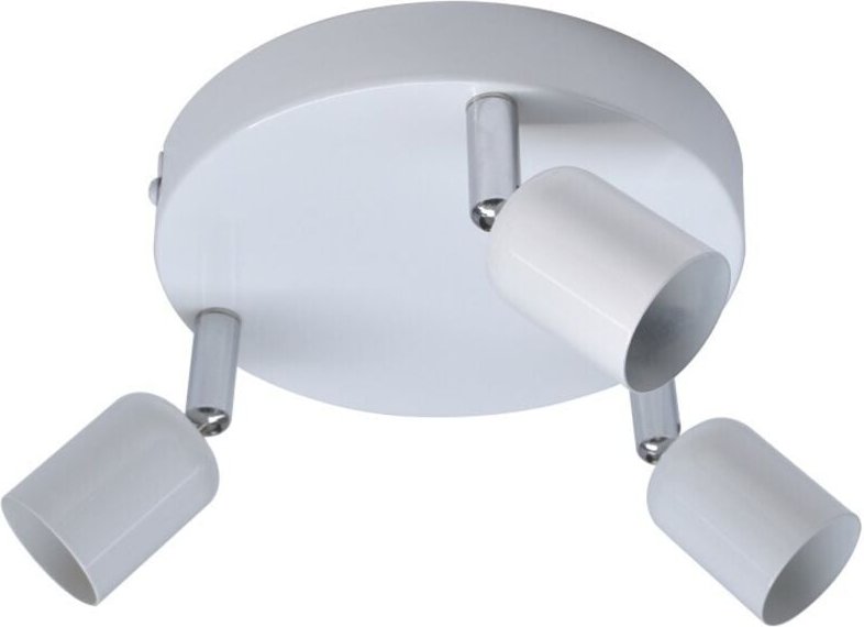 Basic 3-Spot-Deckenleuchte, Eisen weiß Centrale Brico