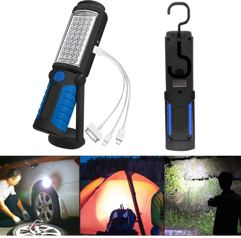 Inspektionslampe Wiederaufladbare LED-Lampe, Wiederaufladbare LED-Arbeitsleuchte Mit Magnetischen LED-Taschenlampen Insp...