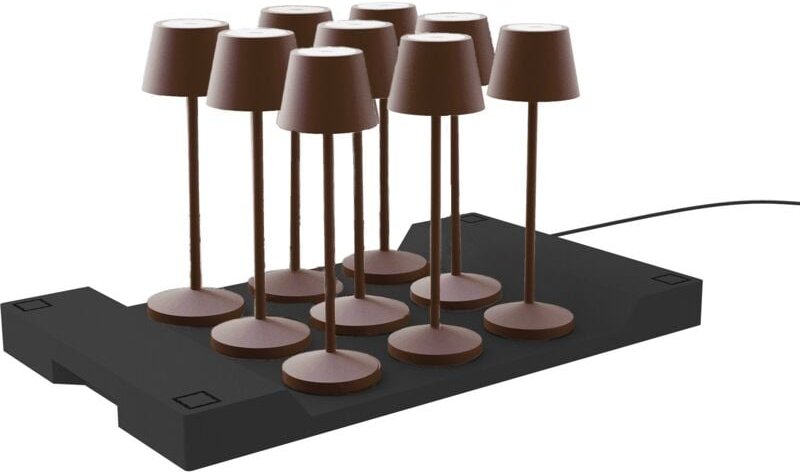 Tischlampen 9er Set Mit Ladetablett EMILY h25cm