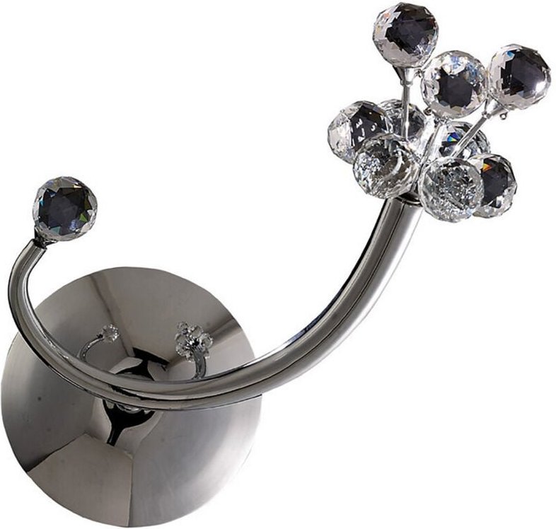 Inspired Octavia Wandleuchte mit Schalter G4, nach links gerichtet, poliertes Chrom/Kristall, NICHT LED/CFL-kompatibel