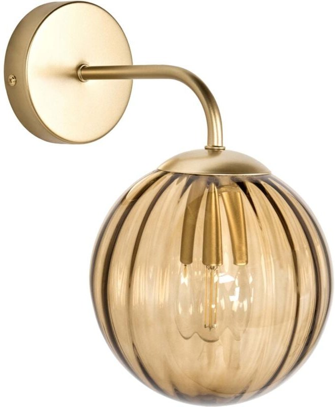 Wandlampe BOOMI Glas Dunkelbraun