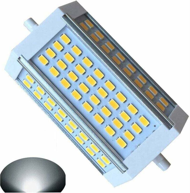 Vtizikl 30W R7s Dimmable 118MM ampoule led Blanc Froid 6000K J118 projecteur double extrémité 3000lm équivaut à 300W amp...