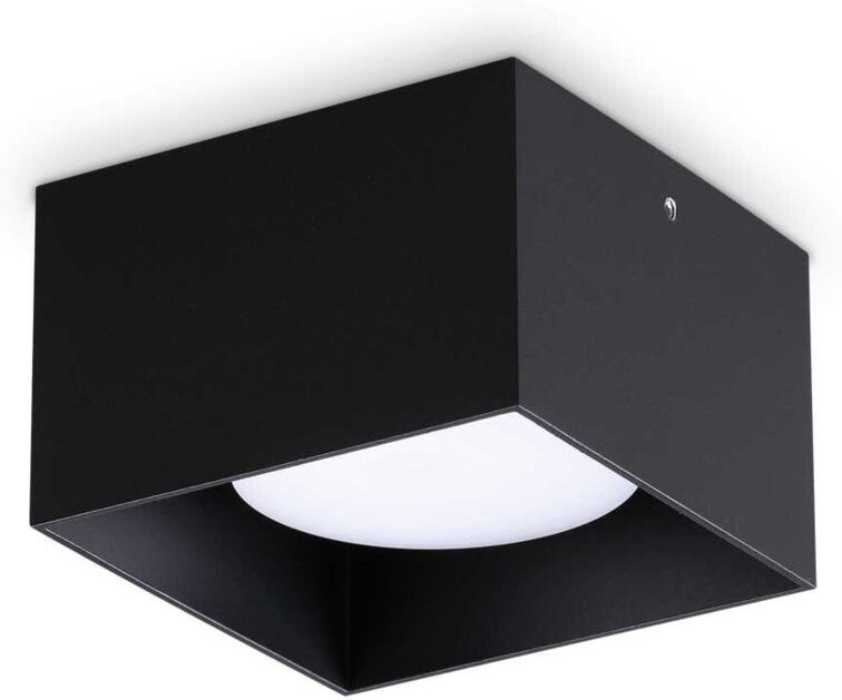 Spike Quadratisches Aufbau-Downlight Schwarz - Ideal Lux