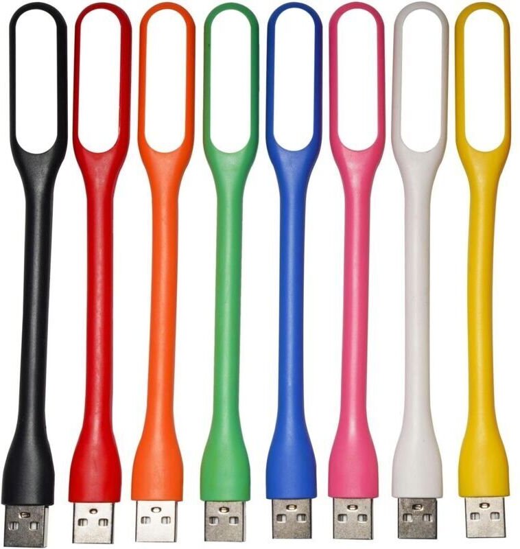 8-teiliges USB-LED-Lampenset, Mini-USB-Leuchte, Tastaturleuchte für Laptop/PC, USB-Leselampe, kleine Buchleuchte, 8 Farb...