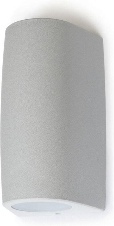 Dopo - Wandleuchte Estel Ip55 Gu10 Led Mr16 2x3.50w 400lm 3000k Auf Und Ab Grau