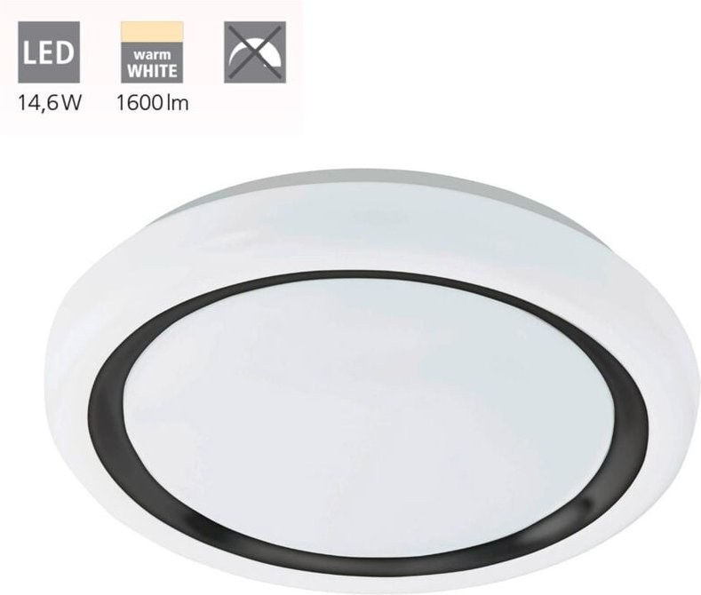 Eglo - led Deckenleuchte Capasso weiß ø 34 cm Deckenlampen & Kronleuchter