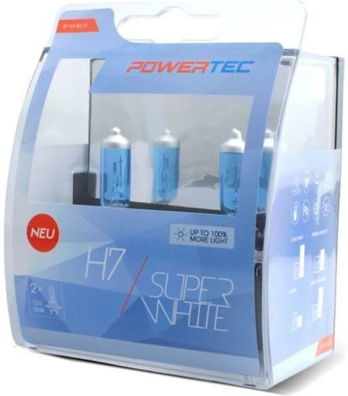 Powertec SuperWhite H7 Lampe 12V DUO