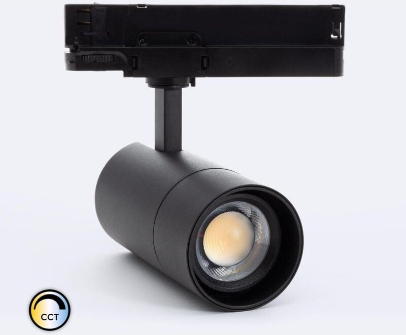 Efectoled - 3-Phasenstromschiene LED-Strahler 20W Wild cct Dimmbar Multiwinkel 24-60º Weiß