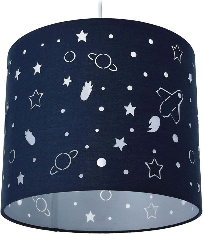 Hängelampe für Kinder mit Weltraummotiv - Planeten & Sterne