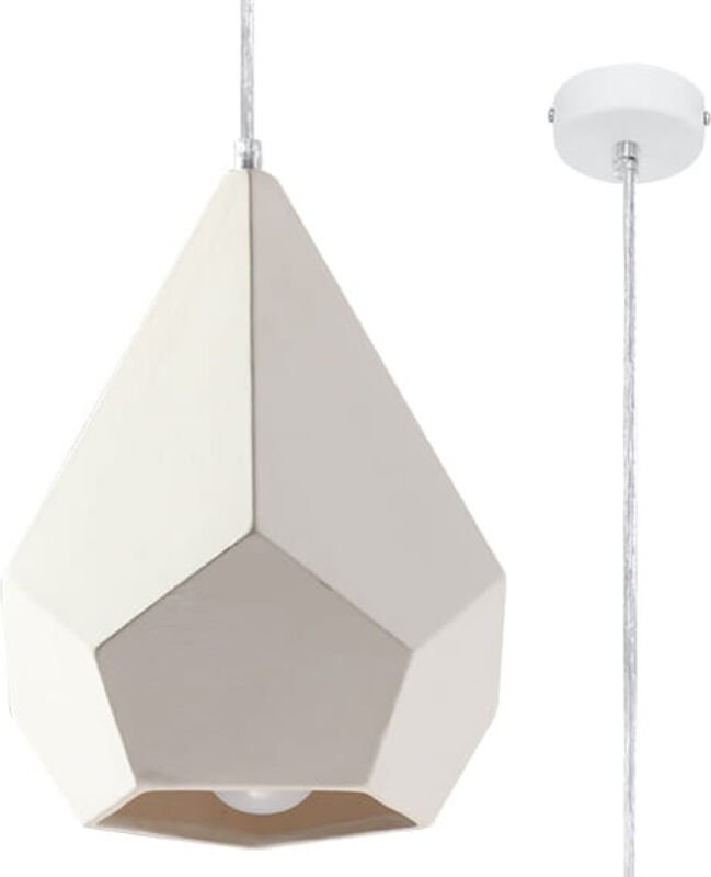 Ceramic Pendant Light White E27 Keramik Pendelleuchte Weiß E27