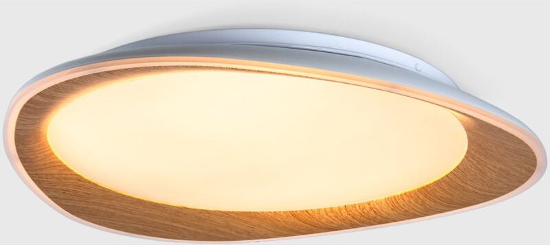 CCT LED Deckenleuchte in Holzoptik 24W Ø45cm