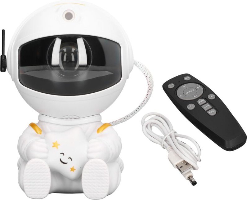 Astronauten-Sternenprojektor-Nachtlicht, ferngesteuerter LED-RGB-Sternenlichtprojektor, USB-betriebener Raumfahrer-Stern...
